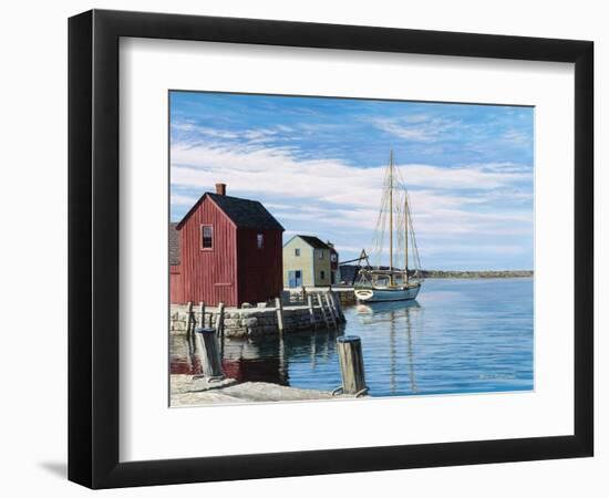 Sail Boat Rockport-Bruce Dumas-Framed Premium Giclee Print
