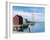 Sail Boat Rockport-Bruce Dumas-Framed Giclee Print