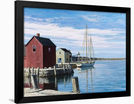 Sail Boat Rockport-Bruce Dumas-Framed Giclee Print