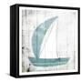 Sail Boat-Jace Grey-Framed Stretched Canvas