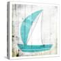 Sail Boat-Jace Grey-Stretched Canvas
