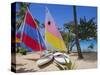 Sail Boats, Galley Bay, Antigua, Caribbean, West Indies, Central America-Firecrest Pictures-Stretched Canvas