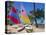 Sail Boats, Galley Bay, Antigua, Caribbean, West Indies, Central America-Firecrest Pictures-Stretched Canvas