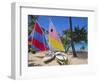 Sail Boats, Galley Bay, Antigua, Caribbean, West Indies, Central America-Firecrest Pictures-Framed Photographic Print