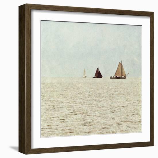 Sail Boats II-Kathy Mansfield-Framed Art Print