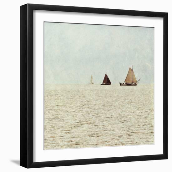 Sail Boats II-Kathy Mansfield-Framed Art Print