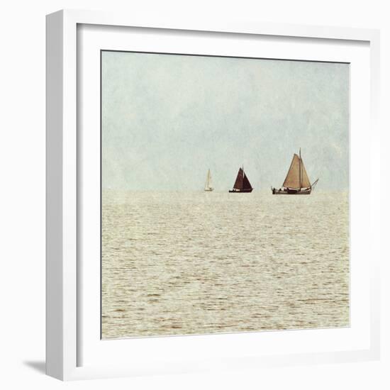 Sail Boats II-Kathy Mansfield-Framed Art Print