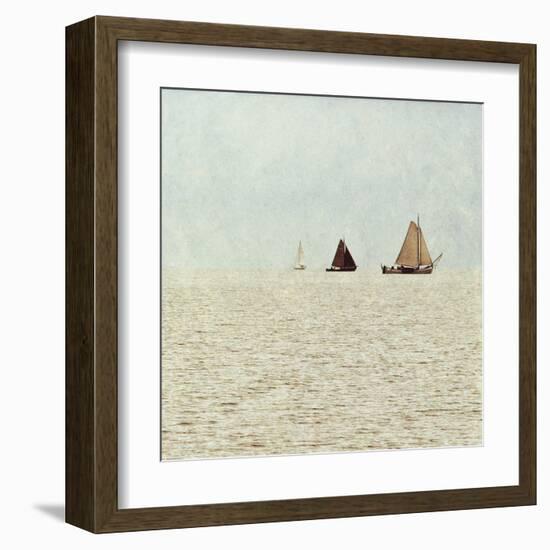 Sail Boats II-Kathy Mansfield-Framed Art Print