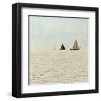 Sail Boats II-Kathy Mansfield-Framed Art Print