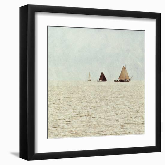 Sail Boats II-Kathy Mansfield-Framed Art Print