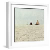 Sail Boats II-Kathy Mansfield-Framed Art Print