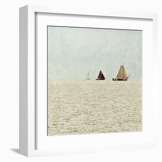 Sail Boats II-Kathy Mansfield-Framed Art Print