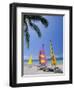 Sail Boats on Chaweng Beach, East Coast, Koh Samui (Ko Samui), Thailand-Robert Francis-Framed Photographic Print