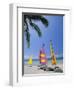 Sail Boats on Chaweng Beach, East Coast, Koh Samui (Ko Samui), Thailand-Robert Francis-Framed Photographic Print