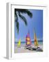 Sail Boats on Chaweng Beach, East Coast, Koh Samui (Ko Samui), Thailand-Robert Francis-Framed Photographic Print