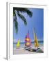 Sail Boats on Chaweng Beach, East Coast, Koh Samui (Ko Samui), Thailand-Robert Francis-Framed Photographic Print