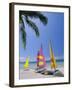 Sail Boats on Chaweng Beach, East Coast, Koh Samui (Ko Samui), Thailand-Robert Francis-Framed Photographic Print