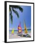 Sail Boats on Chaweng Beach, East Coast, Koh Samui (Ko Samui), Thailand-Robert Francis-Framed Photographic Print