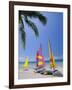 Sail Boats on Chaweng Beach, East Coast, Koh Samui (Ko Samui), Thailand-Robert Francis-Framed Photographic Print