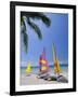 Sail Boats on Chaweng Beach, East Coast, Koh Samui (Ko Samui), Thailand-Robert Francis-Framed Photographic Print