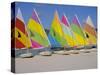 Sail Boats on the Beach, St. James Club, Antigua, Caribbean, West Indies, Central America-J Lightfoot-Stretched Canvas