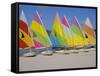 Sail Boats on the Beach, St. James Club, Antigua, Caribbean, West Indies, Central America-J Lightfoot-Framed Stretched Canvas