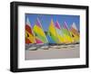 Sail Boats on the Beach, St. James Club, Antigua, Caribbean, West Indies, Central America-J Lightfoot-Framed Photographic Print