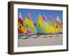 Sail Boats on the Beach, St. James Club, Antigua, Caribbean, West Indies, Central America-J Lightfoot-Framed Photographic Print