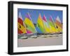 Sail Boats on the Beach, St. James Club, Antigua, Caribbean, West Indies, Central America-J Lightfoot-Framed Photographic Print