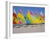 Sail Boats on the Beach, St. James Club, Antigua, Caribbean, West Indies, Central America-J Lightfoot-Framed Photographic Print