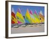 Sail Boats on the Beach, St. James Club, Antigua, Caribbean, West Indies, Central America-J Lightfoot-Framed Photographic Print