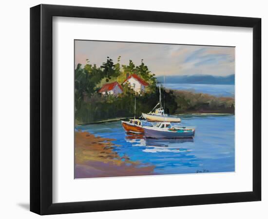 Sail Boats-Jane Slivka-Framed Art Print