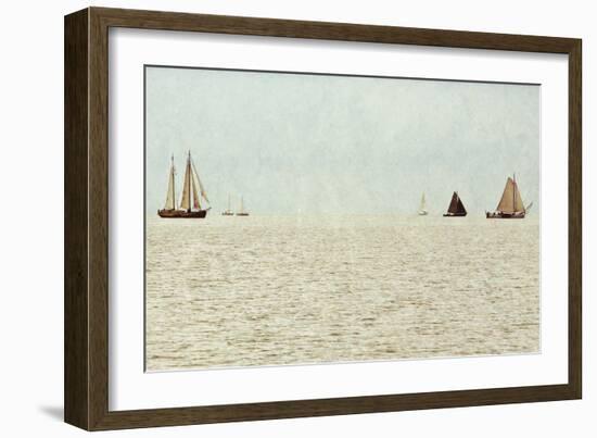 Sail Boats-Kathy Mansfield-Framed Art Print