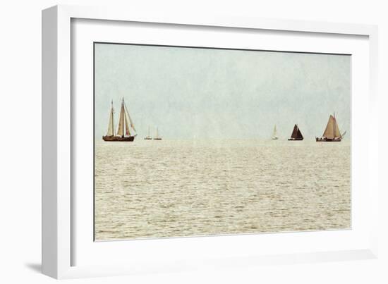 Sail Boats-Kathy Mansfield-Framed Art Print