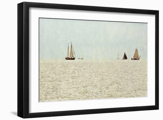 Sail Boats-Kathy Mansfield-Framed Art Print