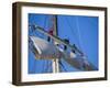 Sail Furling at the Living Maritime Museum, Mystic Seaport, Connecticut, USA-Fraser Hall-Framed Photographic Print
