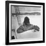 Sail Maker Howard Boston Sitting in His Craft at Northwest Ice Yacht Regatta-George Skadding-Framed Photographic Print