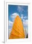 Sail of a boat, Ha Long Bay, Quang Ninh Province, Vietnam-null-Framed Photographic Print