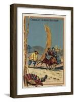 Sail-Powered Wheelbarrow-null-Framed Giclee Print