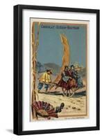 Sail-Powered Wheelbarrow-null-Framed Giclee Print