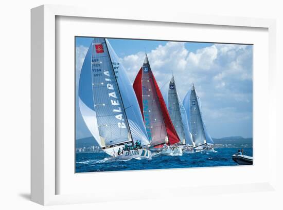 Sail Regatta-null-Framed Art Print