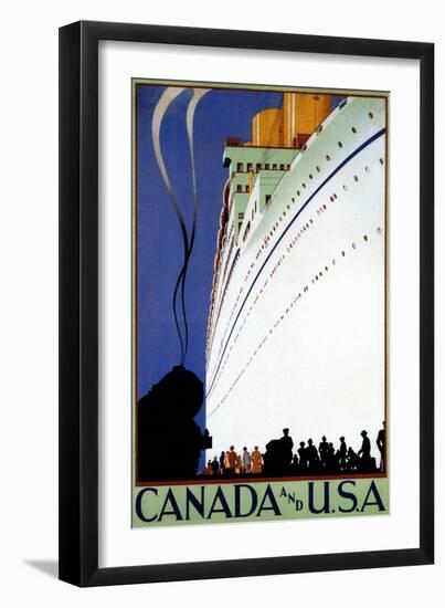 Sail To Canada & The USA-null-Framed Art Print