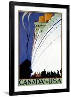 Sail To Canada & The USA-null-Framed Art Print