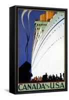 Sail To Canada & The USA-null-Framed Stretched Canvas