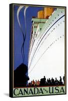 Sail To Canada & The USA-null-Framed Stretched Canvas