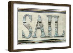 Sail word-Karen Williams-Framed Giclee Print