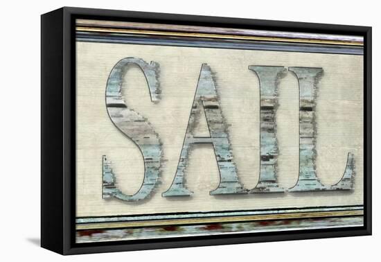 Sail word-Karen Williams-Framed Stretched Canvas