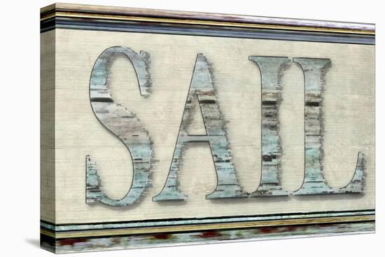 Sail word-Karen Williams-Stretched Canvas