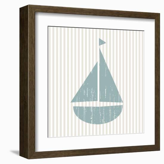 sail-Sabine Berg-Framed Art Print