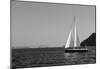 Sailboat Aegean Sea Santorini Greece-null-Mounted Poster